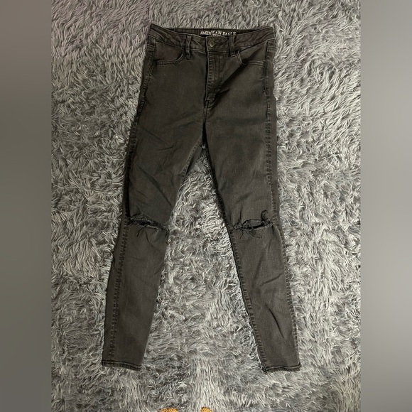 Super Hi-Rise Jegging Washed Black Denim Jeans - Picture 3 of 9